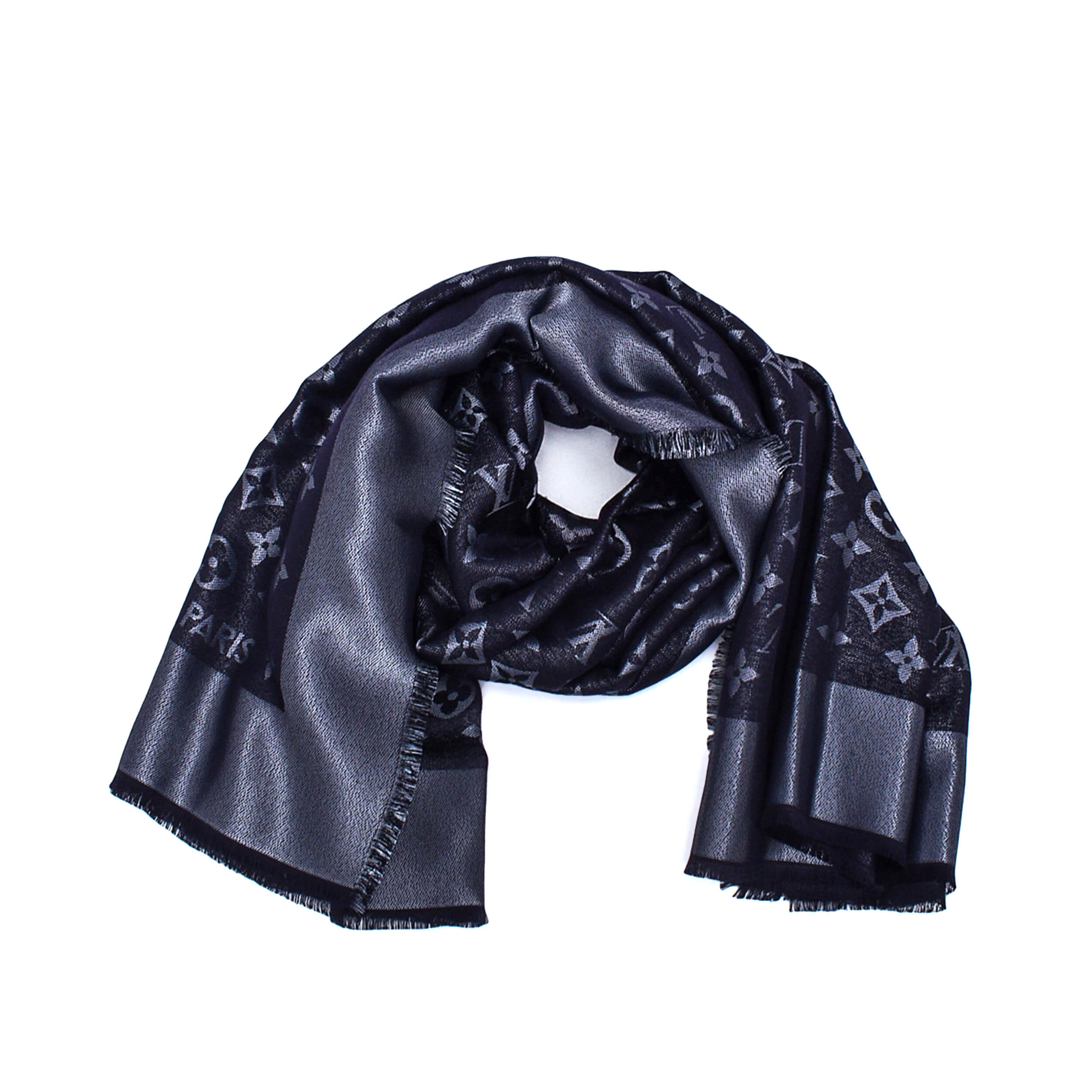 Louis Vuitton - Antrachite Monogram Shine Classic Shawl